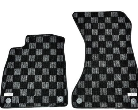 P2M Audi A4 Sedan (B9) 2016-19 Race Floor Mats (Front Pair ONLY) : Dark Grey